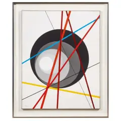 Luigi Veronesi, Tangenti N.10 1987, oil on canvas