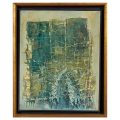 Fabrizio Clerici, La Cattedrale, mixed media on canvas