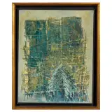Fabrizio Clerici, La Cattedrale, mixed media on canvas