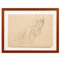 Felice Casorati, Portrait of a Lady, pencil on paper
