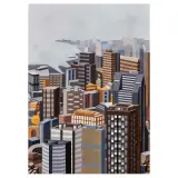Marie Laure Van Hissenhove, City 2009, acrylic on canvas