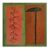 Enrico Luzzi, Prima storia 1988-89, mixed media on canvas