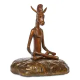 Paolo Maione, Meditating donkey, bronze