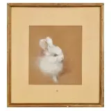 Elica Balla, Coniglietto, mixed media on colored cardboard