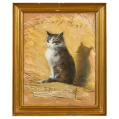 Elica Balla, Briciolina 1946, mixed media on cardboard