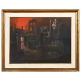 Eliano Fantuzzi, Figures at the sunset