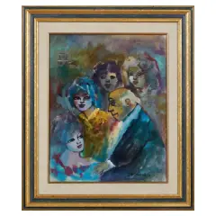Mino Maccari, Untitled, oil on canvas