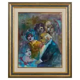 Mino Maccari, Untitled, oil on canvas