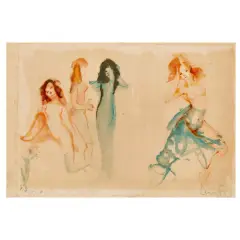 Léonor Fini, Dancers, lithograph cm