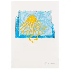 Mario Schifano, Untitled, Sun polymateric silkscreen