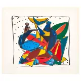 Primo Conti, Untitled 1987, lithograph
