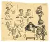 Vom Rummel by Heinrich Zille, Um 1918, Kreide und Deckweiß auf dünnem Papier, sold Jun 2016