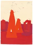 Markus Prachensky, Solitude – 1965, 1965, Tempera auf Velin