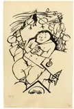 Liebeskrank by George Grosz, 1916, Tusch- und Rohrfeder auf Papier, sold Jun 2016