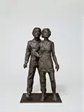 Paar by Stephan Balkenhol, 2005, Bronze mit schwarzer Patina, sold Nov 2018