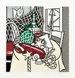 Roy Lichtenstein, Still Life with Lobster“, aus der Serie „Six Still Lifes, 1974, Lithografie und Serigrafie auf Velin