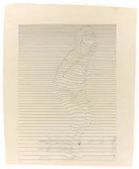 Thomas Bayrle, Marilyn, 1971, Bleistift und Rapidograph auf Transparentpapier