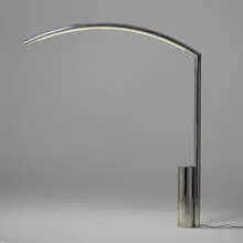 Nanda Vigo, Golden Gate floor lamp, 1970, chrome-plated steel, aluminum, stainless steel