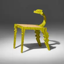 Chair 988 by Garry Knox Bennett, 2005, lacquered wood, cane, sold Jul 2026