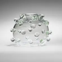 Vase by Luciano Gaspari, 1962, glass, optical beads, sold Jul 2026