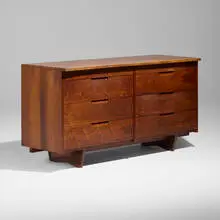 George Nakashima, Double Chest of Drawers, American black walnut