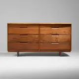 George Nakashima, Double Chest of Drawers, 1967, American black walnut