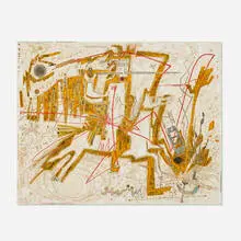Mary T. Bowling, Behold a Pale Horse, 1982, beads, glass and found objects on plaster