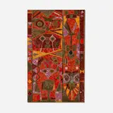 Mary T. Bowling, Totem, beads, glass and found object mosaic