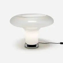 Angelo Mangiarotti, Lesbo table lamp, 1967, Murano glass, stainless steel