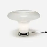 Angelo Mangiarotti, Lesbo table lamp, 1967, Murano glass, stainless steel