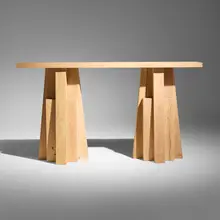 Arno Declercq, Custom console, c. 2010, oak