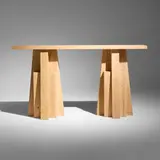 Arno Declercq, Custom console, c. 2010, oak
