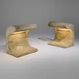 Le Corbusier, Exterior lamps from Chandigarh, pair