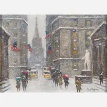 Guy Carleton Wiggins, Wall Street in Winter
