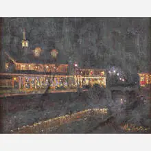 Anthony Michael Autorino, Rainy Night in Lambertville