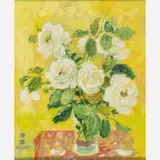 Le Pho, Untitled (White Roses)