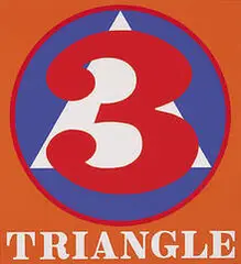 Polygon #3 Triangle by Robert Indiana, 1975, silkscreen, sold Oct 2001