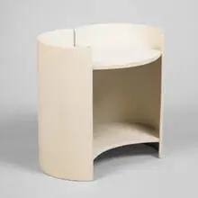 side table by Kazuhide Takahama, 1961, lacquered wood, sold Oct 2001