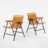 Russel Wright, folding chairs, pair