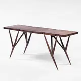 Ico Parisi, console, c. 1952, Italian walnut, brass