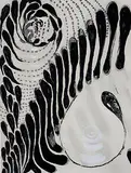Louise Bourgeois, Untitled (Paris Review), 1994, black and white aquatint and drypoint