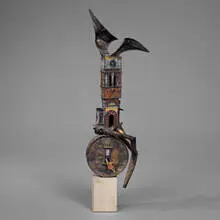 Clyde Ball, Untitled, 1960s, metal, stone