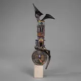 Clyde Ball, Untitled, 1960s, metal, stone