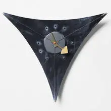 George Nelson, Triangle wall clock, model 2225, 1955, chrome-plated and enameled metal