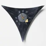 George Nelson, Triangle wall clock, model 2225, 1955, chrome-plated and enameled metal