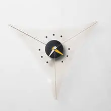 George Nelson, Triangle wall clock, model 2225, 1955, acrylic, enameled metal