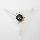 George Nelson, Triangle wall clock, model 2225, 1955, acrylic, enameled metal