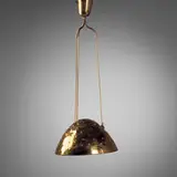 Paavo Tynell, ceiling fixture, 1940s, brass