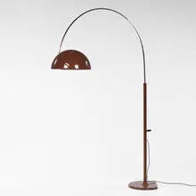 Coupe floor lamp by Joe Colombo, 1967, enameled metal, chrome, sold Oct 2001