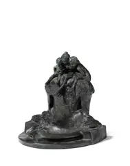 Max Blondat, Fontaine Jeunesse ou Fontaine aux Grenouilles, patinated bronze